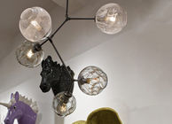 装飾的な Dinning 部屋のための透明な分岐の泡ガラス懸濁液ライト