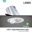 白い浴室/台所 LED Downlights 高い明るさを 140 lm/W 暖めて下さい