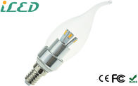 暖かく白い炎の先端 LED の電球 3W E14 LED の蝋燭の球根小さいねじ帽子