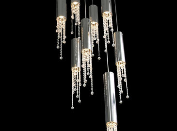 贅沢な水晶シャンデリア ライト、別荘のための LED の照明設備