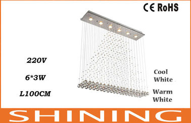 220V/110v は白い 18W LED の水晶天井灯の金仕上げを冷却します