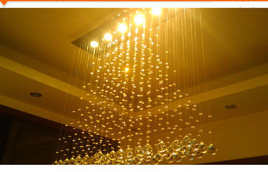 220V/110v は白い 18W LED の水晶天井灯の金仕上げを冷却します