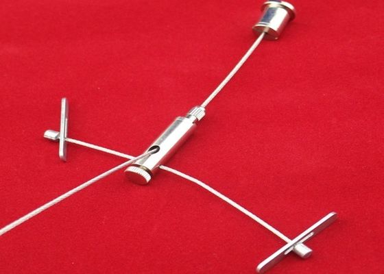 吊り下げ式の軽いキットのステンレス鋼の側面出口の十字のグリッパー ケーブル 1.0 mm/照明設備のための 1.6 mm のケーブル ワイヤー
