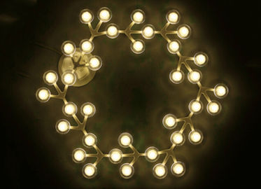 LED の網の円の LED が付いている掛かる天井灯は居間のための白を暖めます