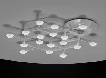 LED の網の円の LED が付いている掛かる天井灯は居間のための白を暖めます