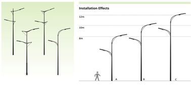 屋外 IP66 は明白な最高のために防水街路照明を導きました