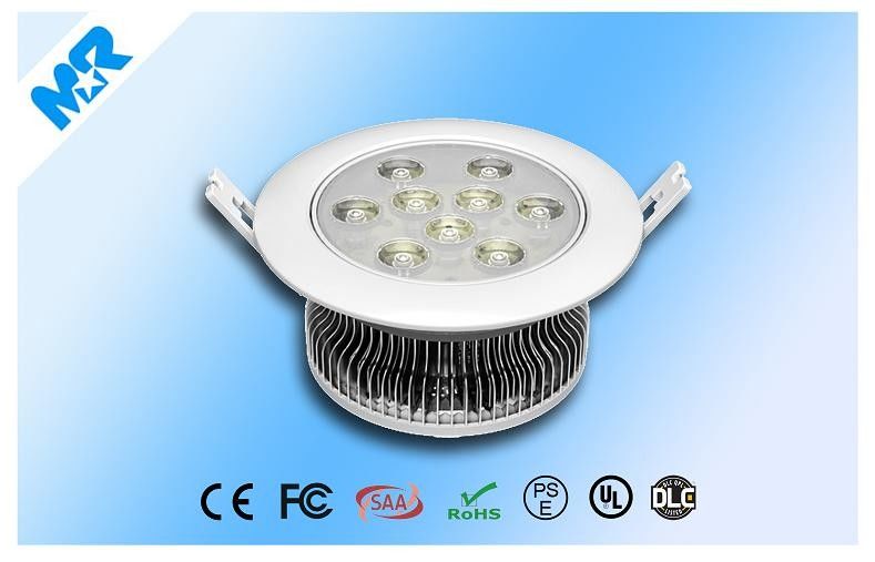高い明るさ 100 Lm/W 商業専用 LED ダウンライト 5 年以上の保証  高演色性80Ra 9*1w