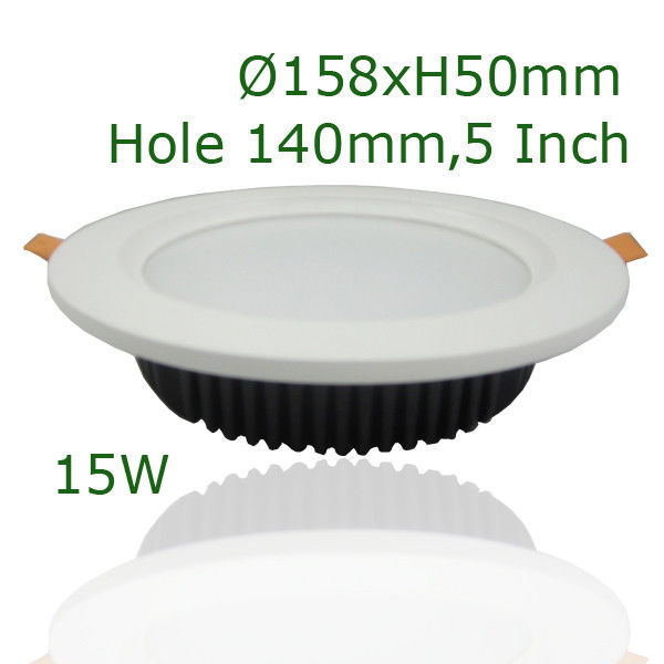 5 インチは LED をつけましたり/引込めました 5 インチ LED をつけます商業照明のための 15 ワット 6000K を引込めました